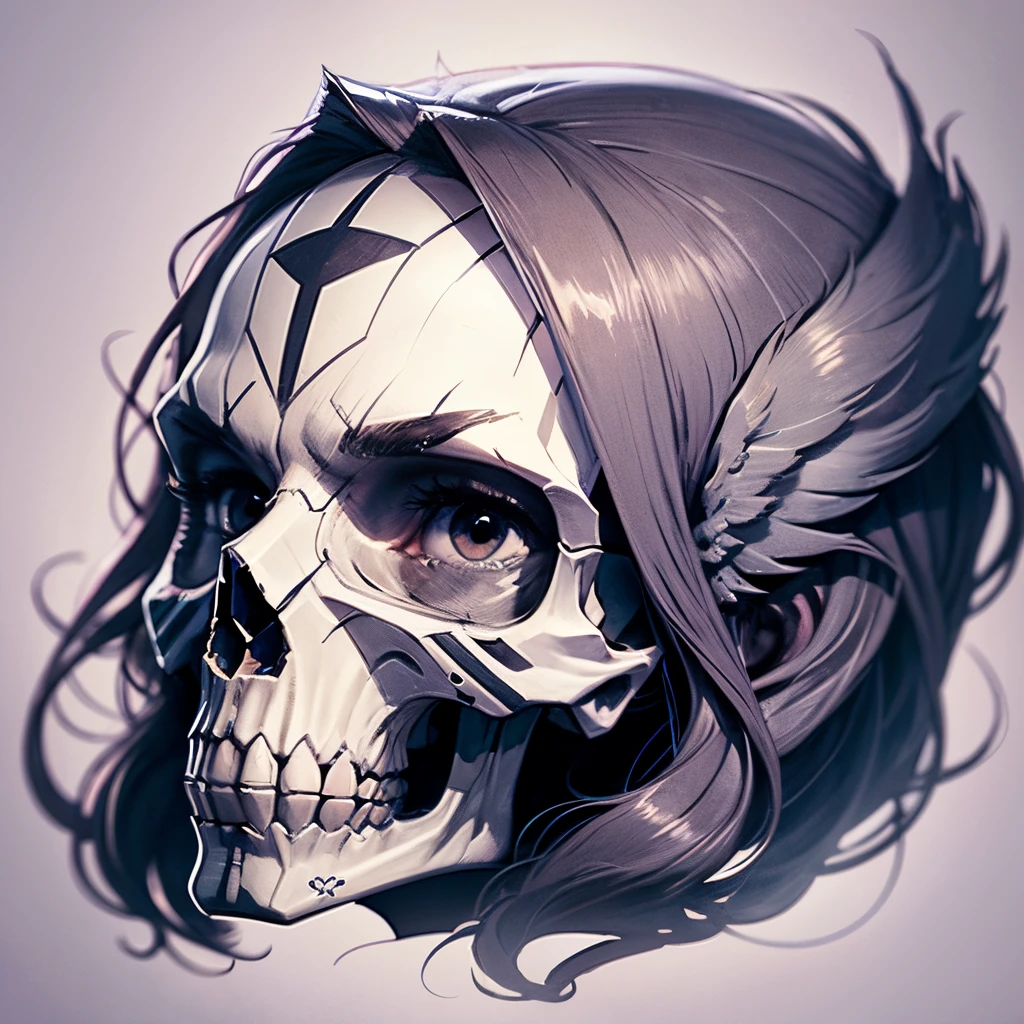 Symmetric pattern sketch 2D skull --auto --s2