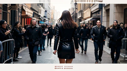 EXT. SECRET AGENCY HEADQUARTERS - DAY
Victoria walks away, disappearing into the crowd.