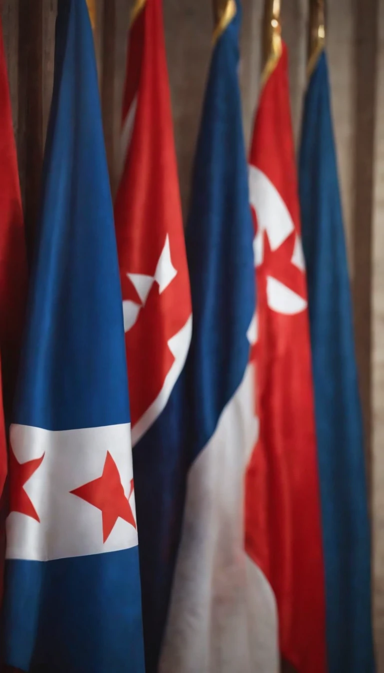 north korea flag🇰🇵