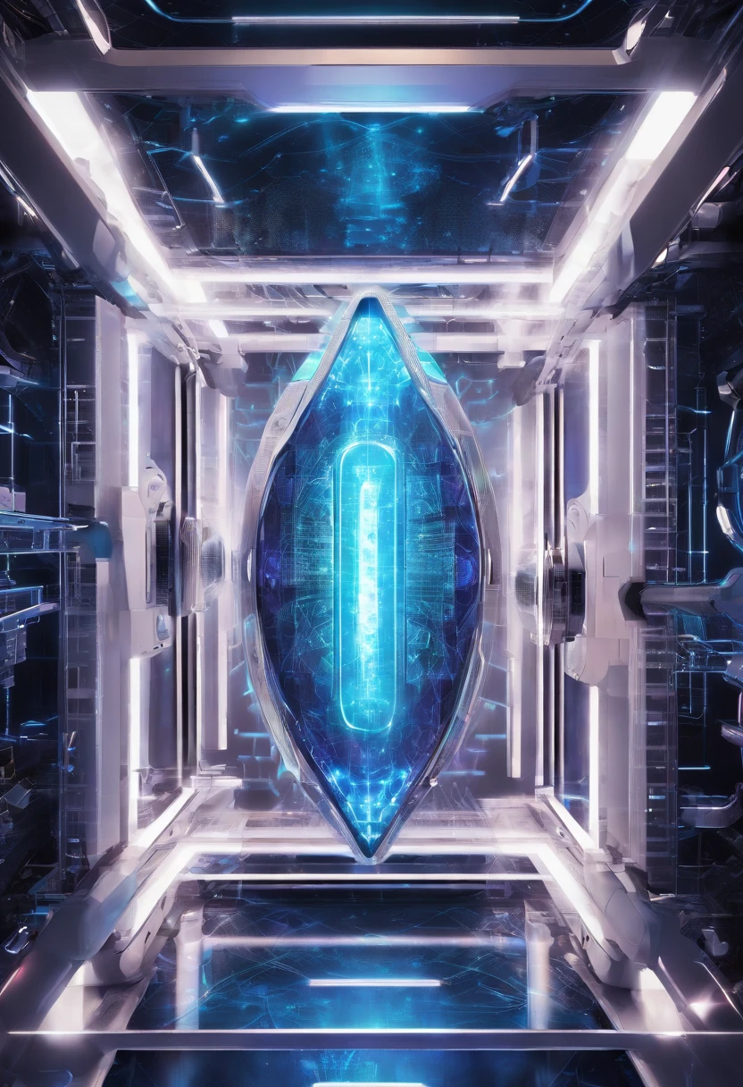 Alien medical healing chamber quantum holographic system,  Sacred geometry quantum holography forming capsule for the person to lie there to heal their entire physical body