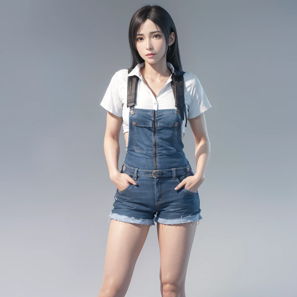 (best quality,ultra-detalhado),(Realistic:1.37),Tifa Lockhart,Rosto bonito e detalhado, expression a slight smile, textura ultra realista, rosto delicado, corpo delicado, Fit physique