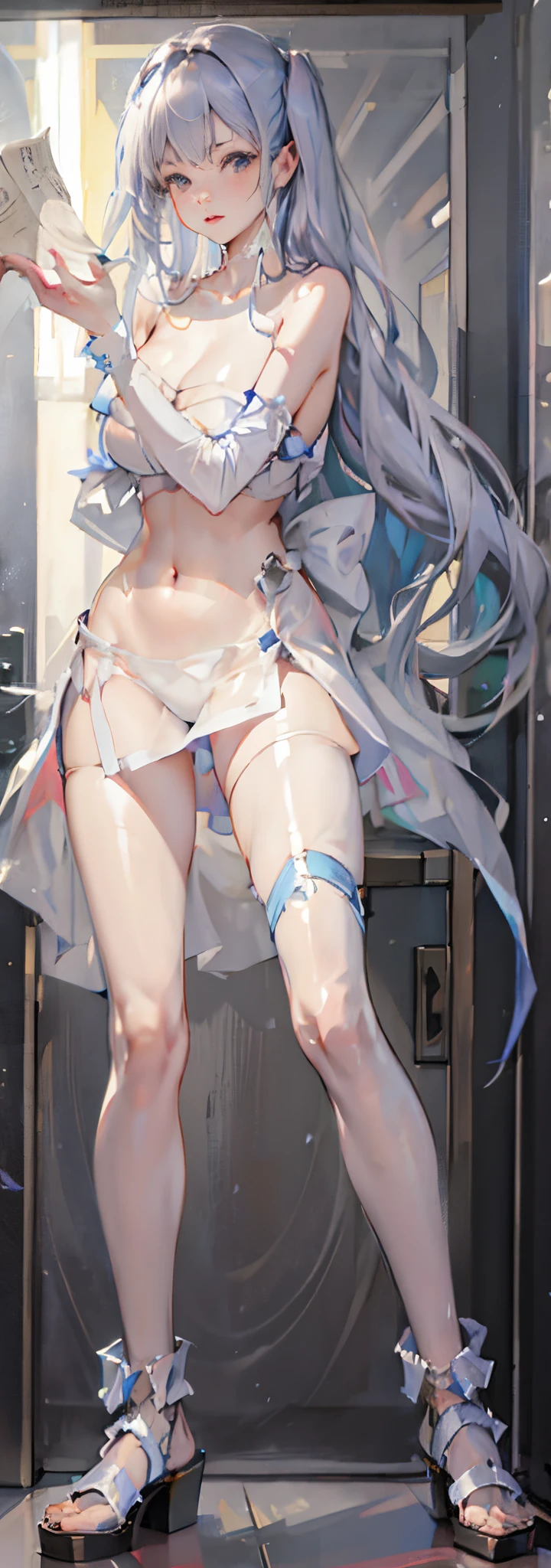 blue long hair