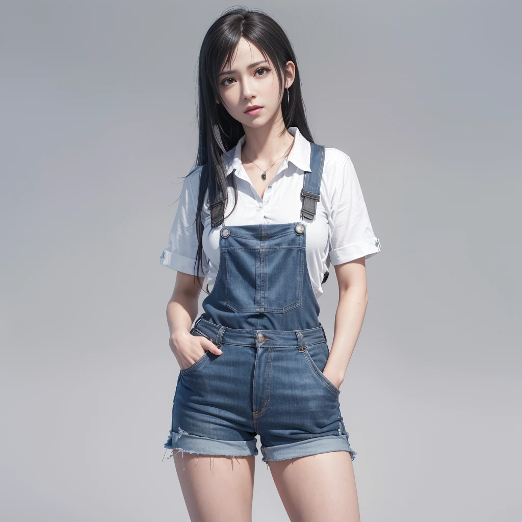 (best quality,ultra-detalhado),(Realistic:1.37),Tifa Lockhart,rosto bonito e detalhado, angry expression, Textura ultrarrealista, rosto delicado, corpo delicado, Fit physique