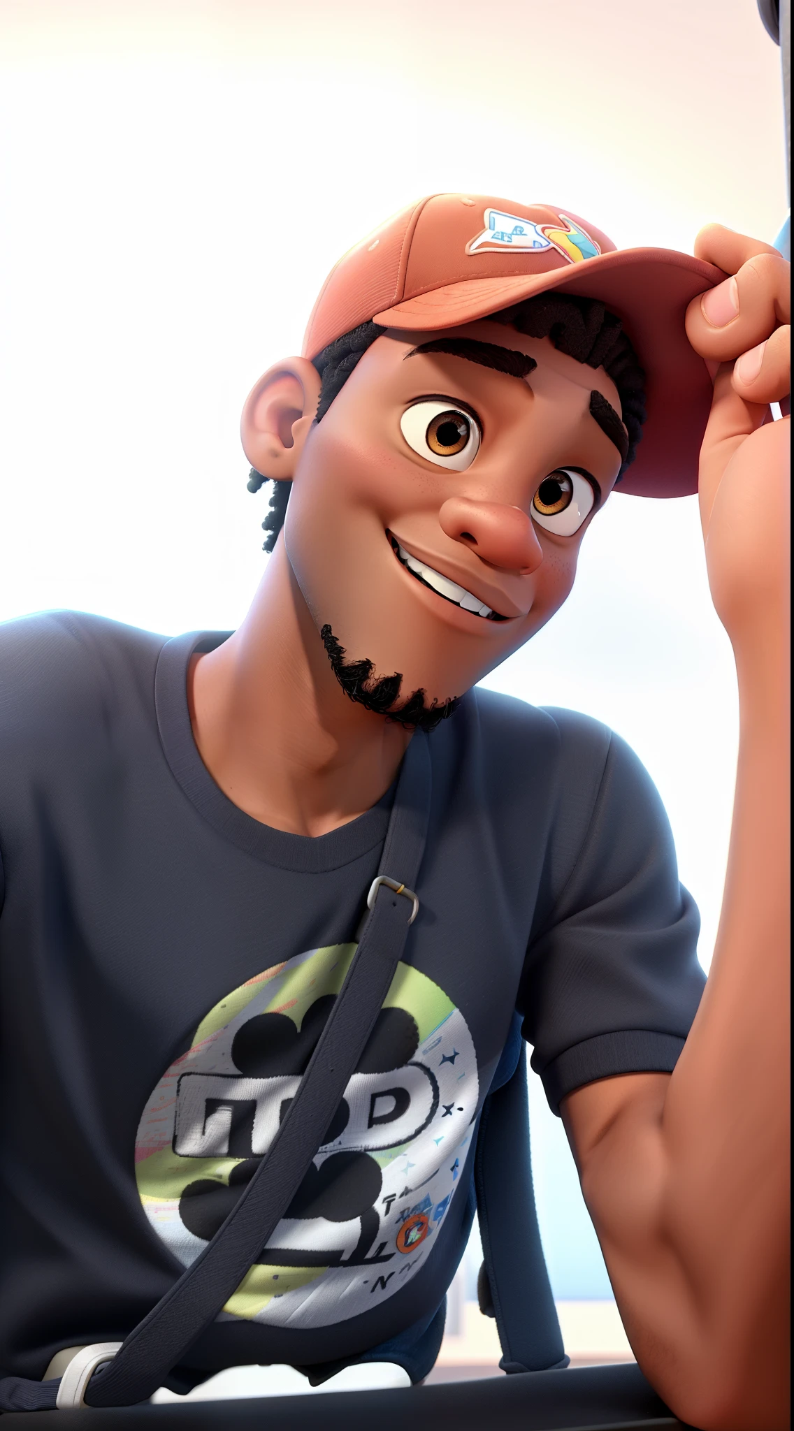 a black man, disney pixar style, high quality, best quality