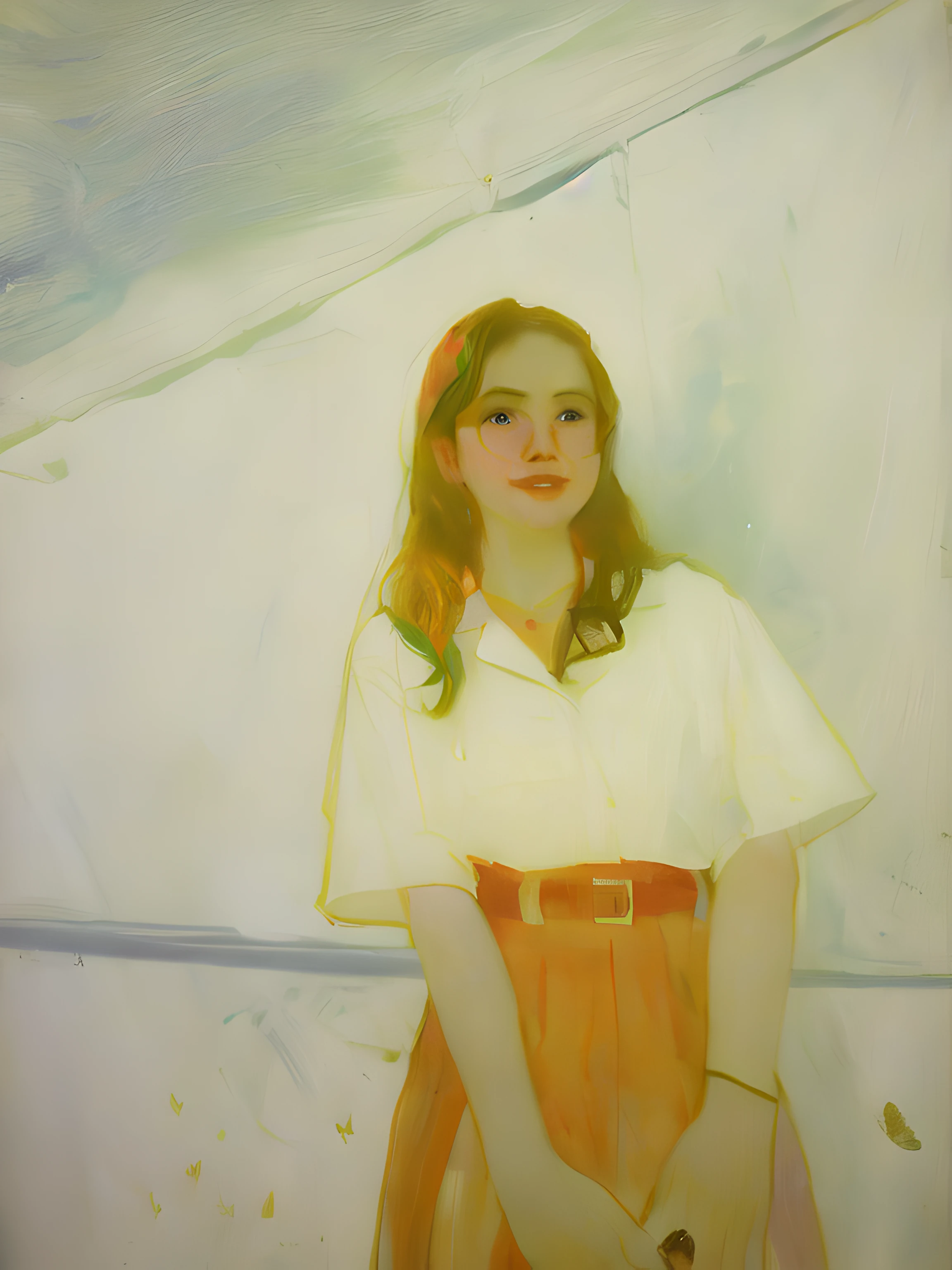 sargent, mucha, ((colorful:1.5)), 1 girl