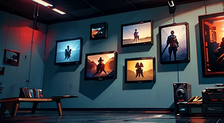 wall of different video games