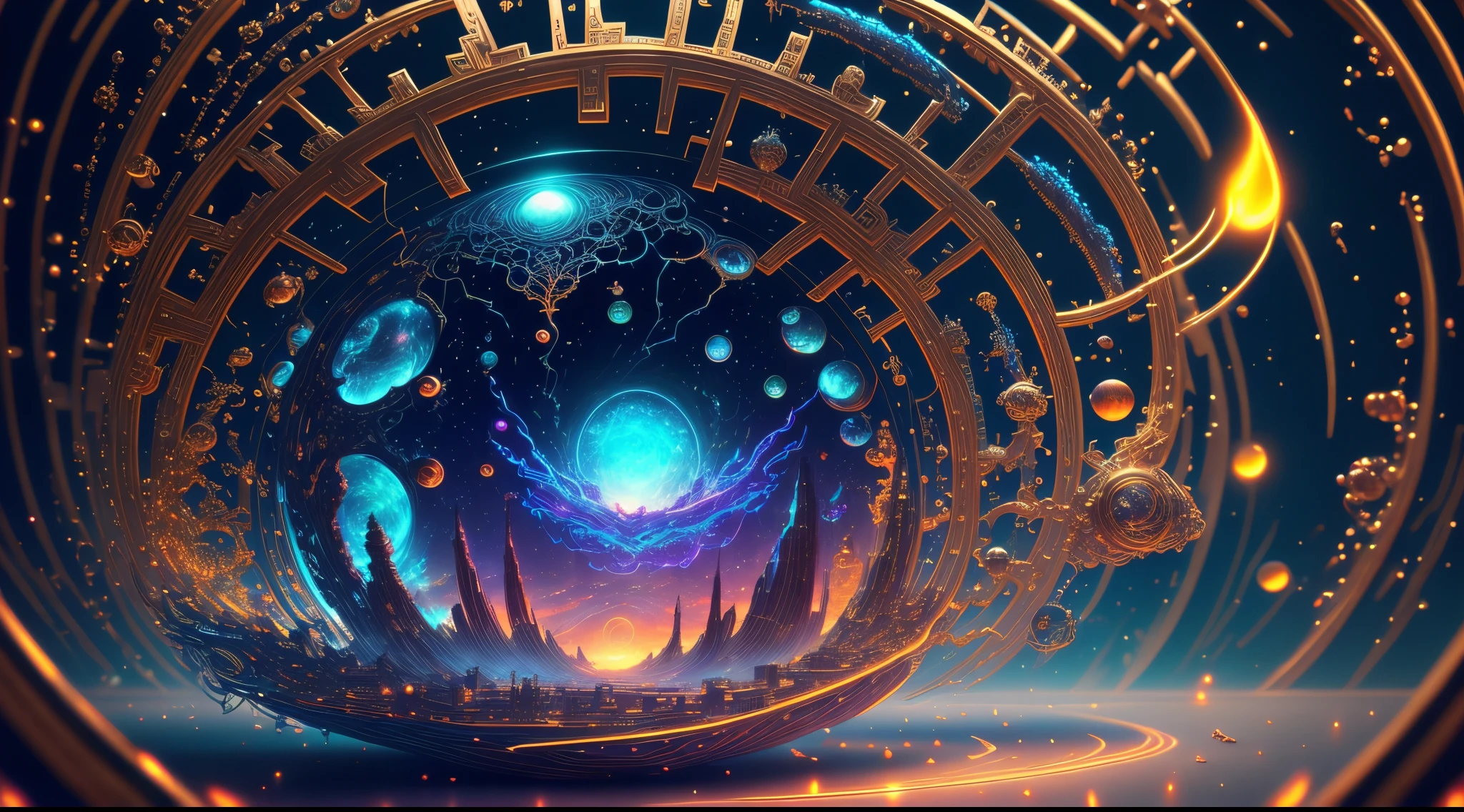 (best quality,4k,8k,highres,masterpiece:1.2),ultra-detailed,(realistic,photorealistic,photo-realistic:1.37),Mysterious scifi monster,fractal art,astropunk,alien creature,extraterrestrial being,giant tentacles,holographic interactions,luminescent eyes,cosmic energy,otherworldly environment,mechanical appendages,interdimensional portal,organic synthesis,glowing patterns,neon colors,artificial intelligence,advanced technology,scientific experiments,cybernetic enhancements,fiery explosions,ethereal presence,enigmatic presence,abstract shapes,mind-bending visuals,dark and mysterious atmosphere,transcendent energy,glitch effects,dystopian cityscape,cosmic debris,hyperrealistic details,dynamic composition,cosmic horror,uncanny textures,interstellar travel,unknown origins,intriguing narrative,unseen dimensions,parallel universes,post-human evolution,limitless possibilities