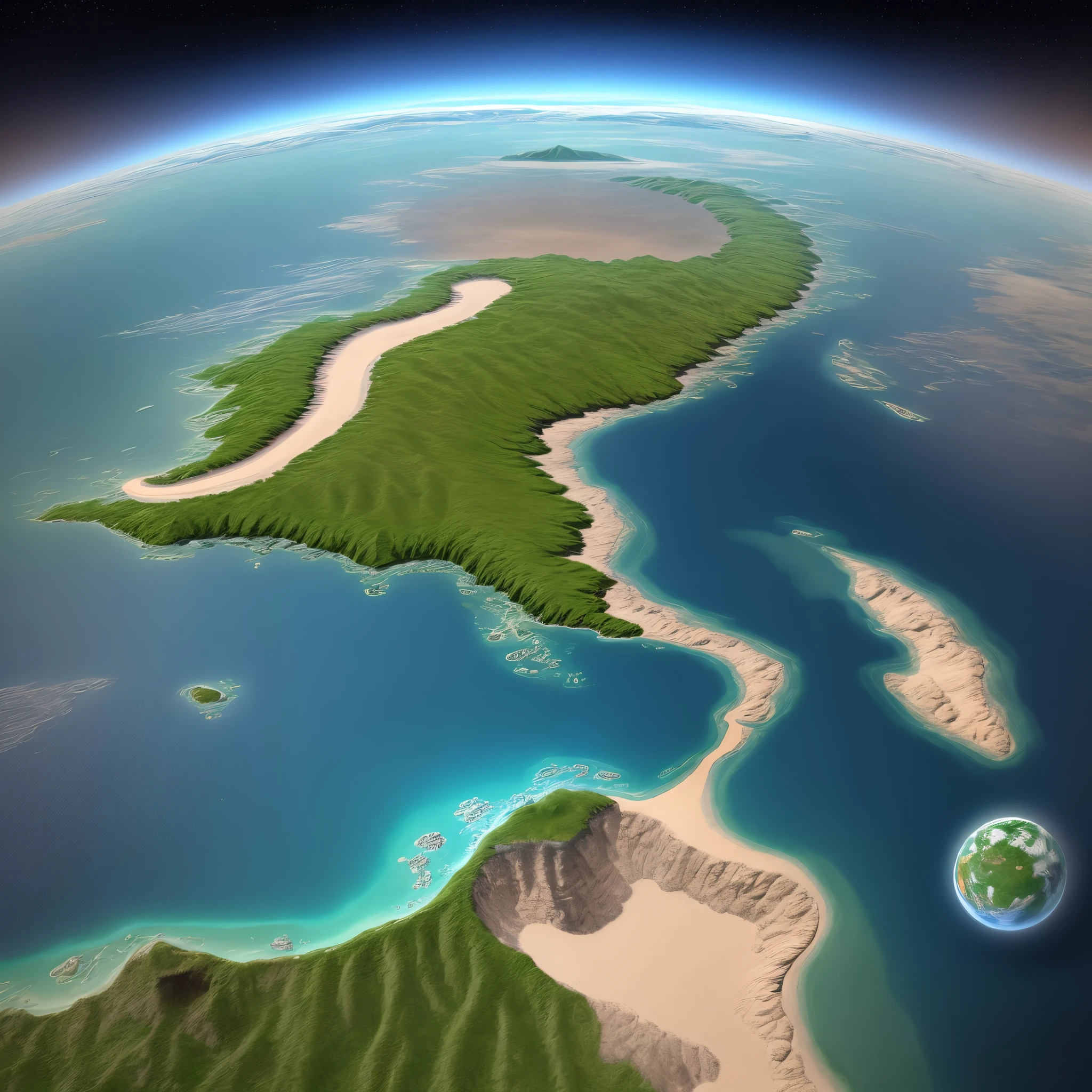 Planet terra in the mesozoic period