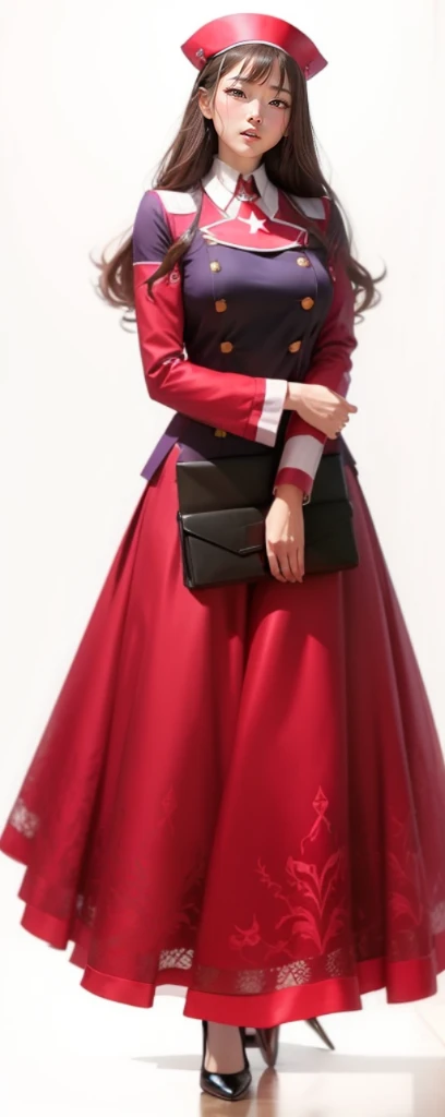 Works of masters,best images quality,nurse woman,student clothes,over knee socks,high-heels,Raised sexy,plum,Lace