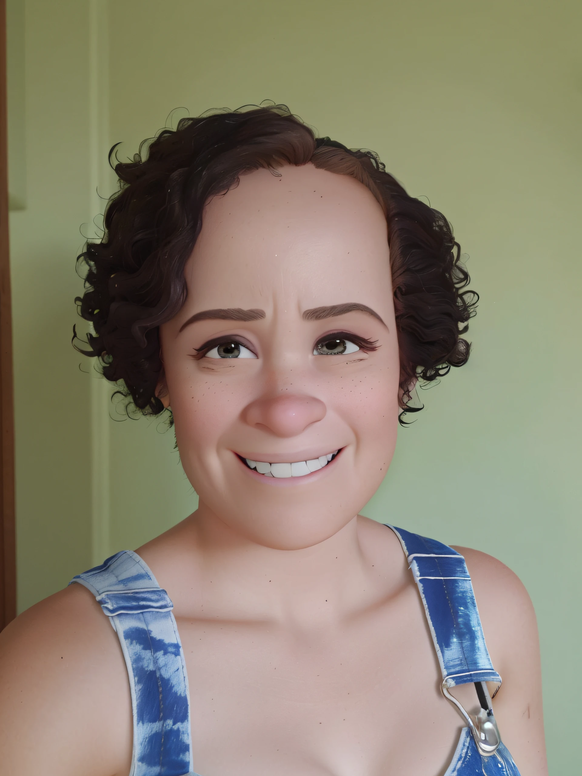 uma mulher estilo pixar melhor qualidade alta qualidade