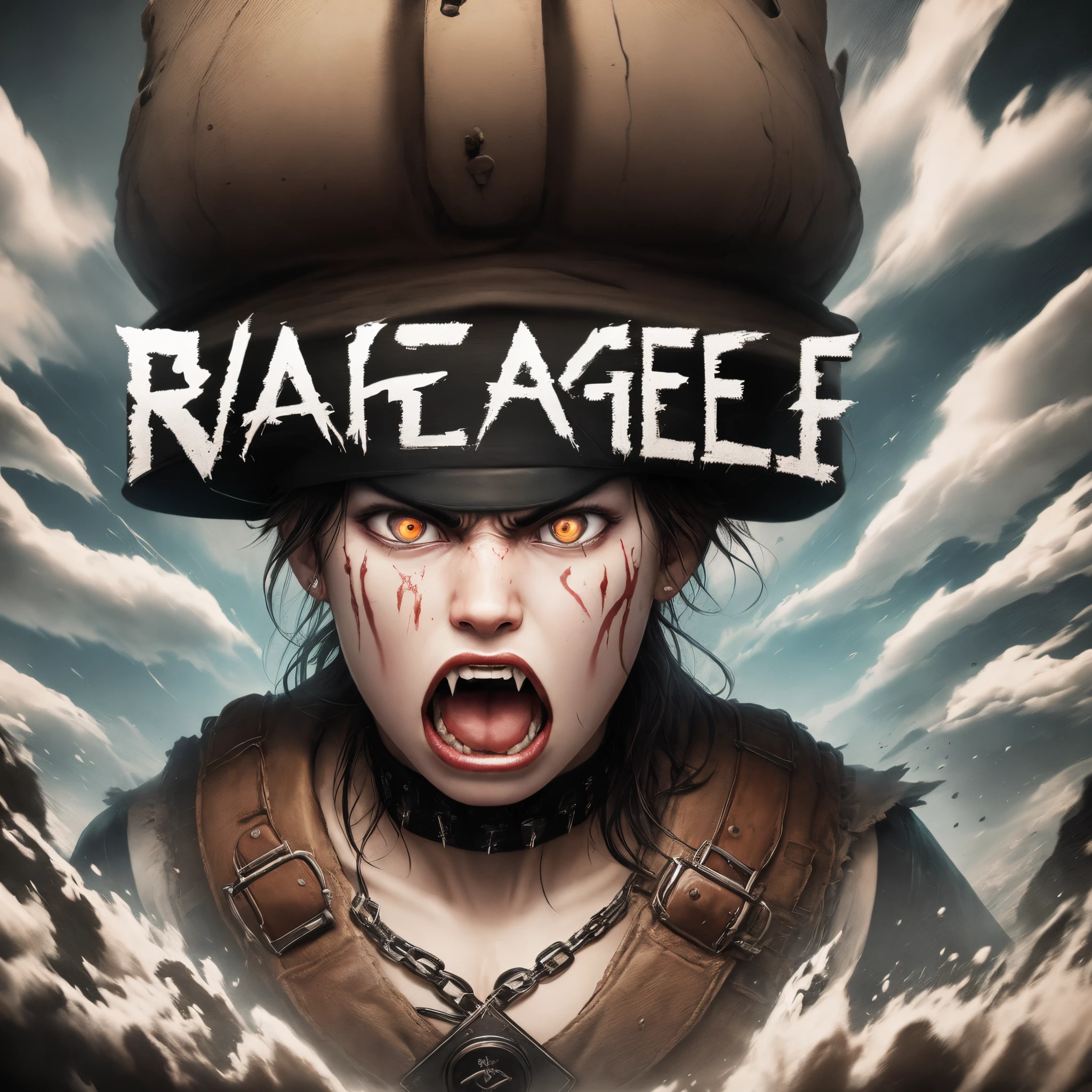 Album cover with the word rage