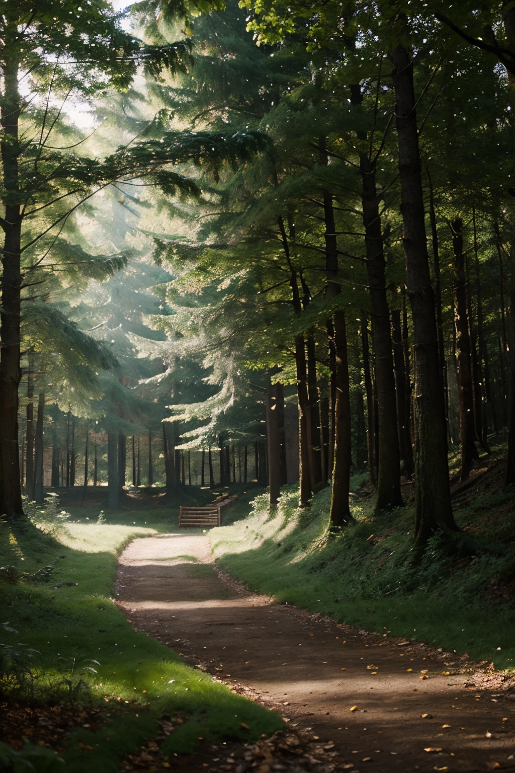 a fantasy beautiful forest realistic picture