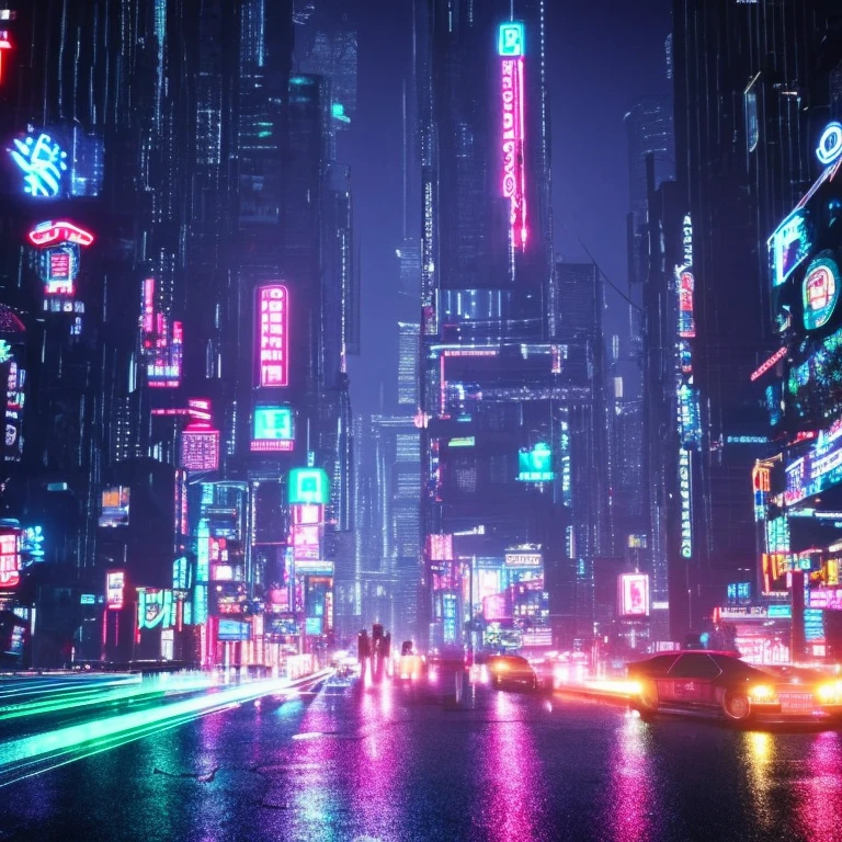 Hands in 1st person looking at the rain falling in a cyberpunk city,4k neon