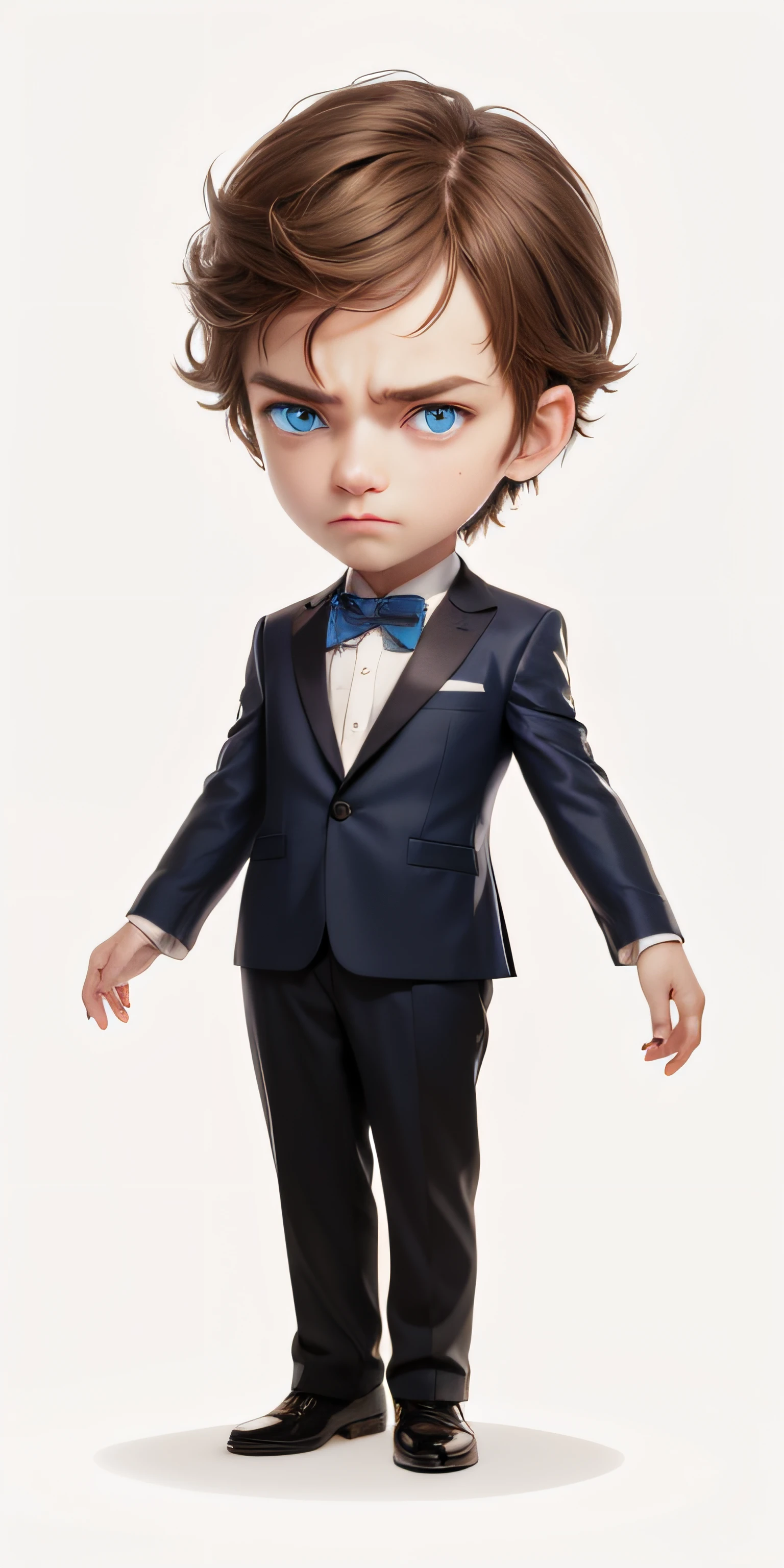 of a man, sad expressions ,low-contrast, forward lighting, blue color eyes,