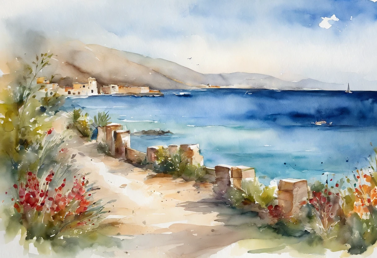 the sea,Corniche Highway