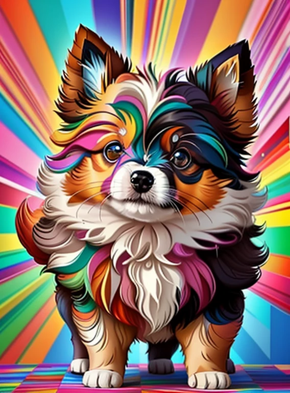 (german spitz puppy ),(melhor pose),(best angle), (better expression), Eduardo Kobra acolchoamento ,multidimensional geometric wall PORTRAIT, arte, Chibi,
Yang08k, lindo, Colouring,
Primary works, qualidade superior, melhor qualidade, Arte Oficial, Beautiful and Aesthetic, pelos coloridos,