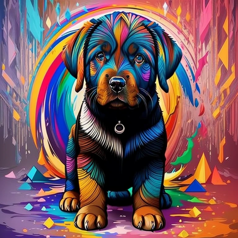 (labrador puppy ),(melhor pose),(best angle), (better expression), Eduardo Kobra acolchoamento ,multidimensional geometric wall PORTRAIT, arte, Chibi,
Yang08k, lindo, Colouring,
Primary works, qualidade superior, melhor qualidade, Arte Oficial, Beautiful and Aesthetic, pelos coloridos,
