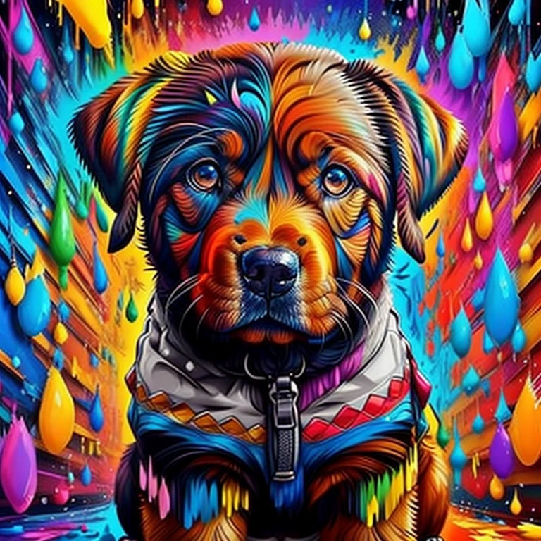 (labrador puppy ),(melhor pose),(best angle), (better expression), Eduardo Kobra acolchoamento ,multidimensional geometric wall PORTRAIT, arte, Chibi,
Yang08k, lindo, Colouring,
Primary works, qualidade superior, melhor qualidade, Arte Oficial, Beautiful and Aesthetic, pelos coloridos,