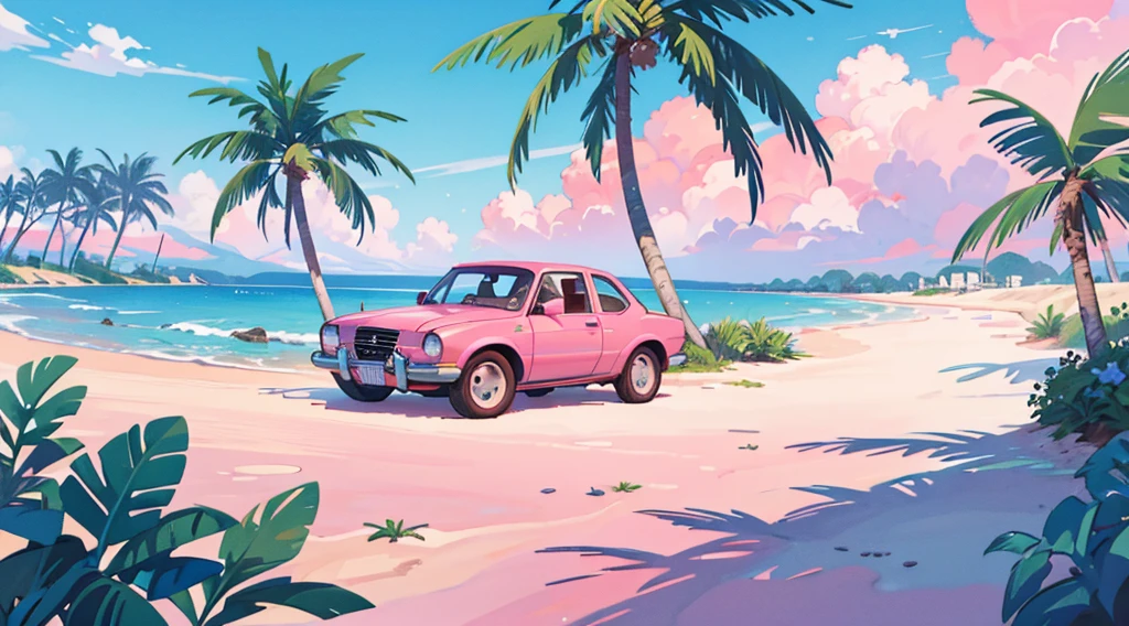 Volkswagon beetle dune buggy at the beach