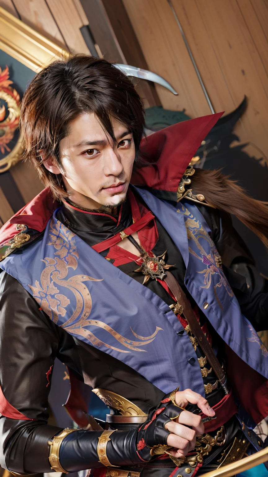 a close up of a person holding a sword in a room, keqing from genshin impact, key anime art, handsome guy in demon slayer art, zhongli from genshin impact, genshin impact character, genshin, detailed key anime art, male anime character, genshin impact style, anime handsome man, shadowverse style, detailed anime character art