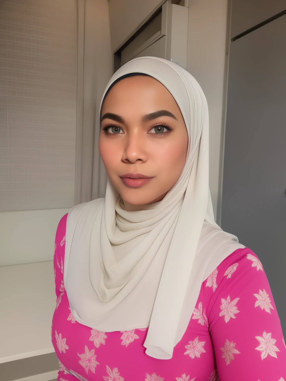 Droopiest gigantic saggiest longest mature tits, (olied oily sweaty shiny wet skin), white silk buttoned up shirt with long sleeves, malaysian hijab mature Woman, Realistic wrinkels mature body, Realistic wrinkels mature breast, realistic having by big stepson, Impregnation By her boss Big , realistic Analized, POV , full body shot, laying on bed, shot from above,((pink lace)), (Perfect Finger),
