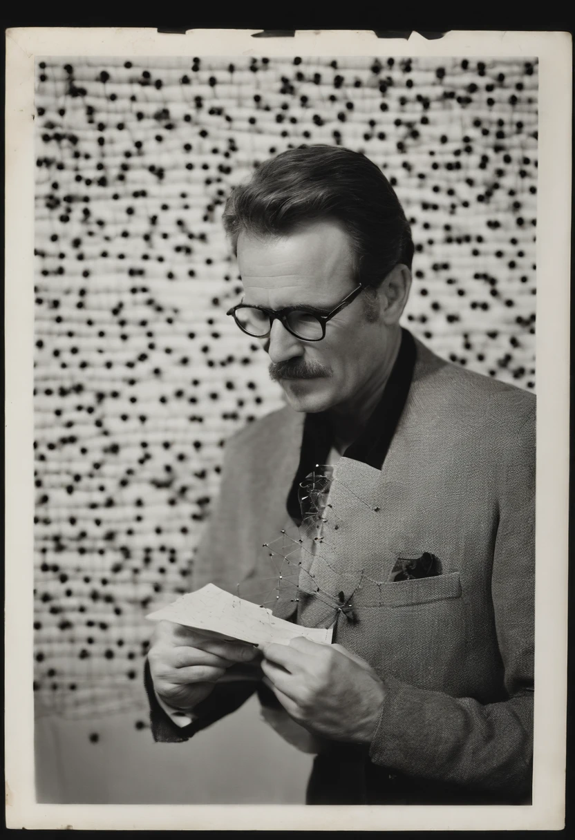 A photo of Dr. Richard Kimble carefully examining a map covered in push pins and string, connecting different locations,The Fugitive (1993),While on the run, Dr. Richard Kimble’s appearance is that of a man trying to blend in and avoid attention. He often appears disheveled, with a growing beard and unkempt hair, reflecting his life as a fugitive., male