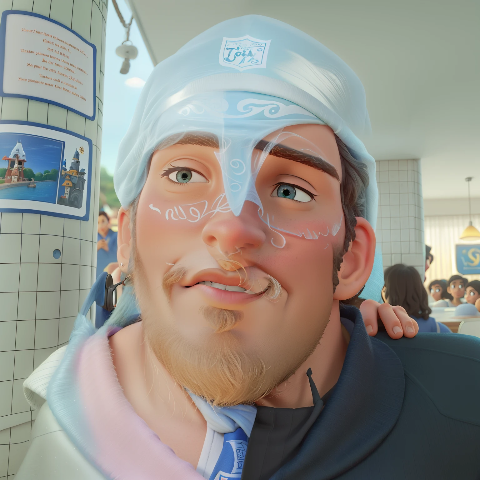 Uma capa de filme ao estilo Disney,