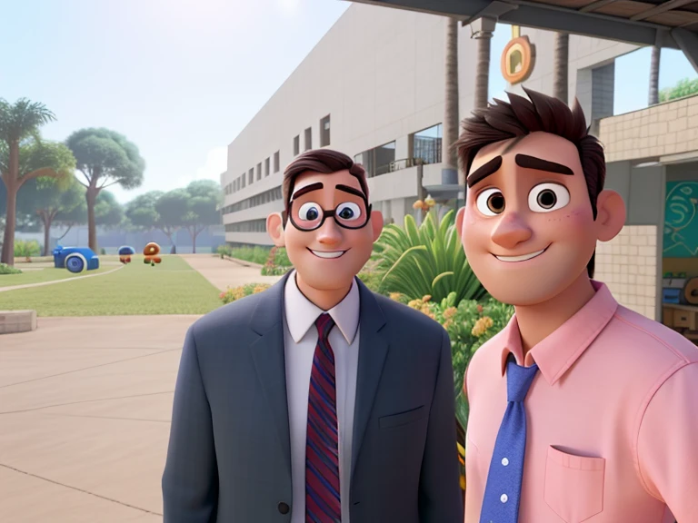 Homens no estilo Pixar, alta qualidade, melhor qualidade