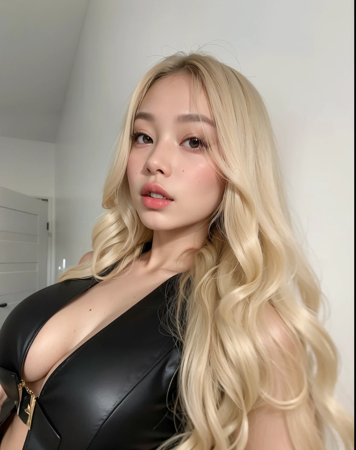um close up de uma mulher com longos cabelos pretos usando um vestido preto, Jennie Blackpink, gorgeous chinese model, an Asian woman, Beautiful Asian girl, Asian girl, Asian girl with long hair, Beautiful Asian woman, Retrato Sophie Mudd, basia tran | |, Mai Anh Tran, Asian face, Asian women, a young asian woman, imagem vazada, Xision Wu