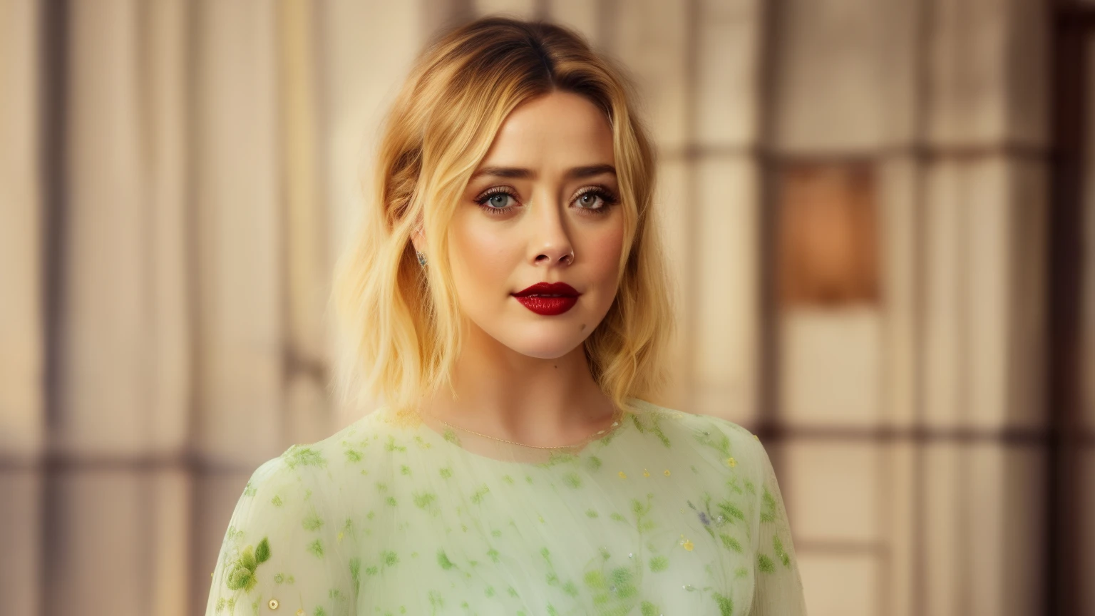 araffed woman with blonde hair and a floral dress, amber heard, ana de armas, betty cooper, taken in the early 2020s, , portrait of ana de armas, , ana de armas portrait, very attractive and beautiful, ana de armas as joan of arc, but a stern look about her