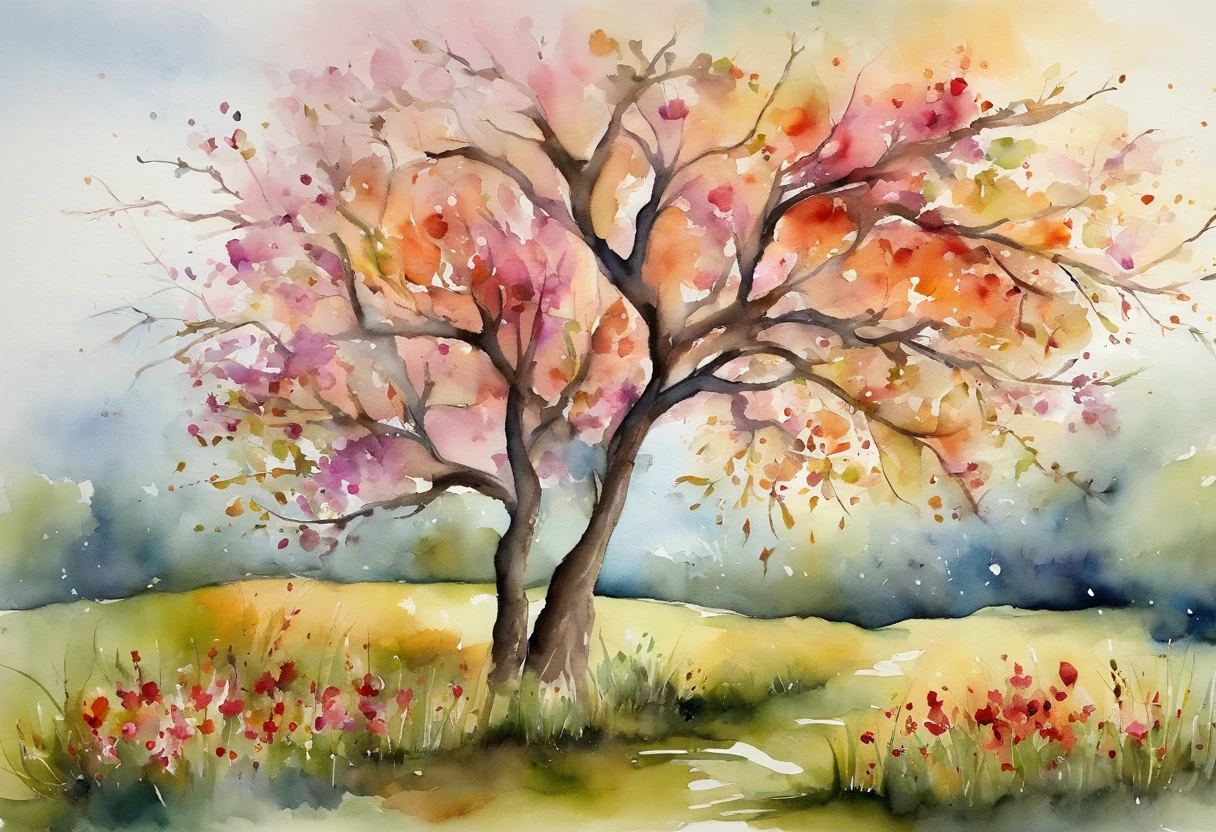 Tree,avenue,Monthly flowers