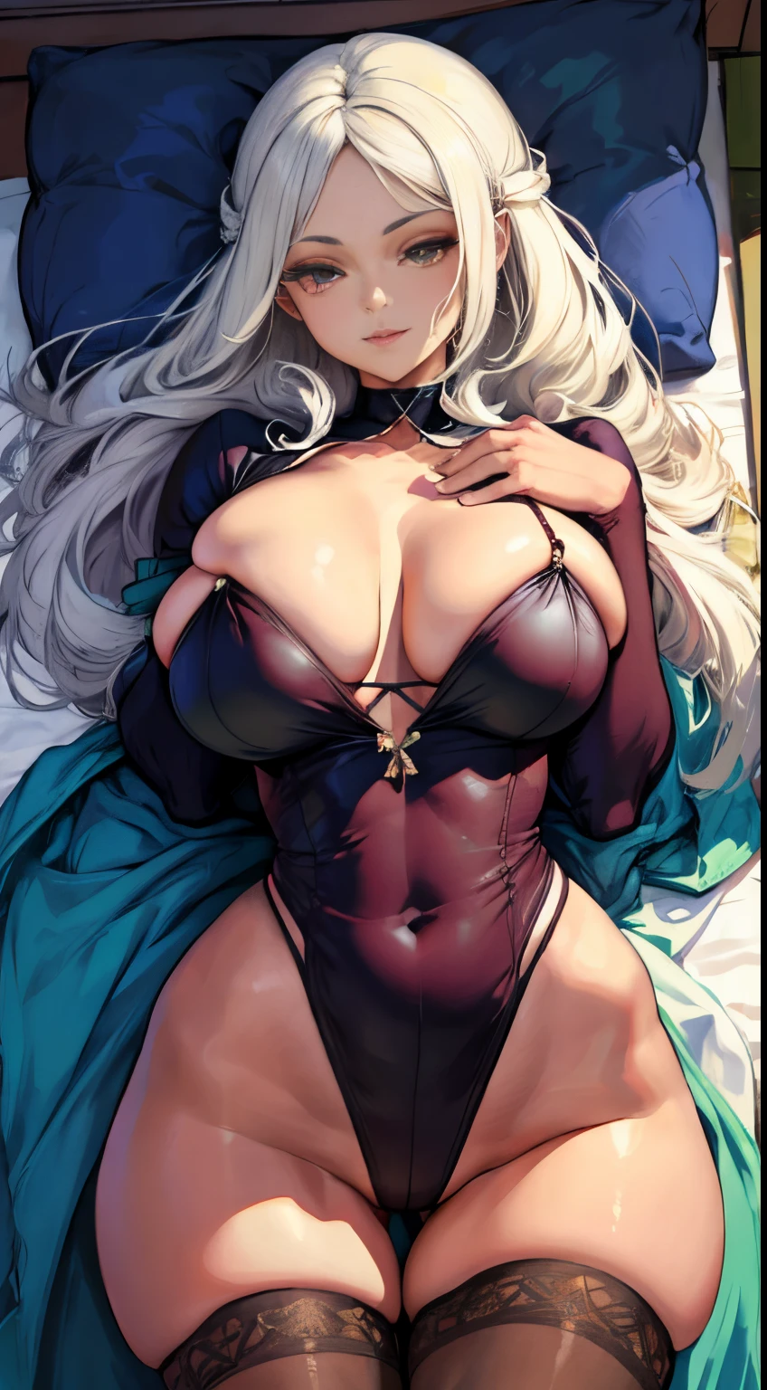 lindo, (obra-prima: 1.2), (melhor qualidade: 1.2), NSFW, perfect lighting, mulher bonita, Pele vermelha, rabo de cavalo, suada, sorriso sensual, realista, Texturas, peito grande, sexy, anatomia perfeita, 8k perfect hands, fada, orelha de elfo, asas de fada, roupa de fada, brilhos, purpurina, cabelo customizado , torn pantyhose, thicc perna