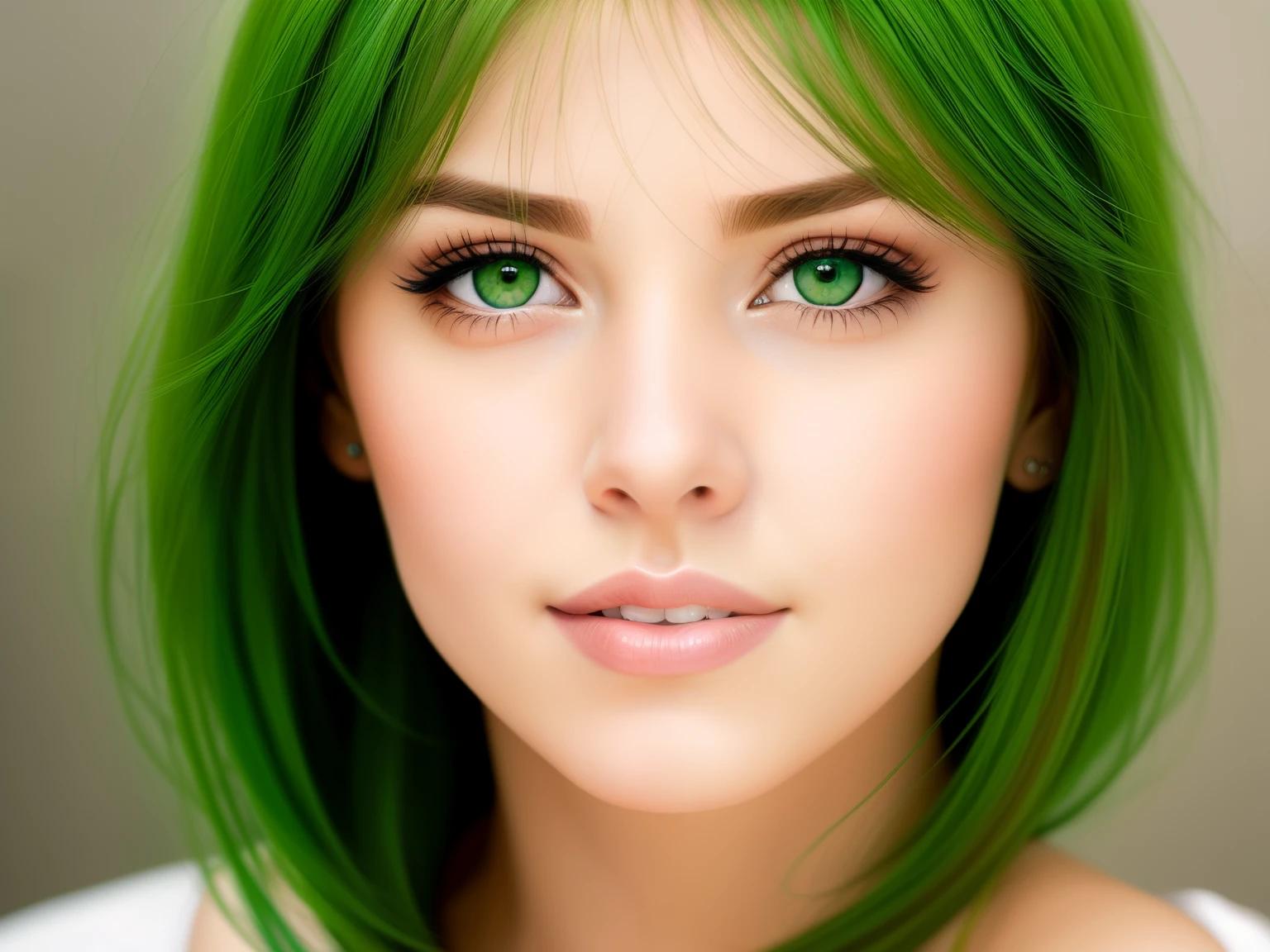 Mulher ruiva de cabelos azuis e cabelos longos posando para uma foto, pintura digital fotorrealista, com cabelos ruivos e olhos verdes, rosto bonito fotorrealista, mulher ruiva bonita, pintura digital hiper realista, pintura digital ultra realista, pintura digital hiper-realista, pintura digital realista, belo rosto realista, mulher ruiva, com olhos verdes, Cinematic realistic portrait, rosto bonito realista, usando biquine em uma montanha de neve