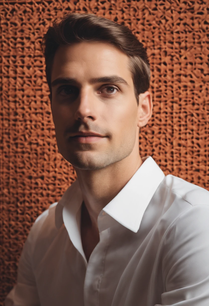 A photo of Spiegel, man, testing out a prototype of a privacy-focused augmented reality filter,original,Evan Spiegel, white male, short brown hair, cleft chin, male