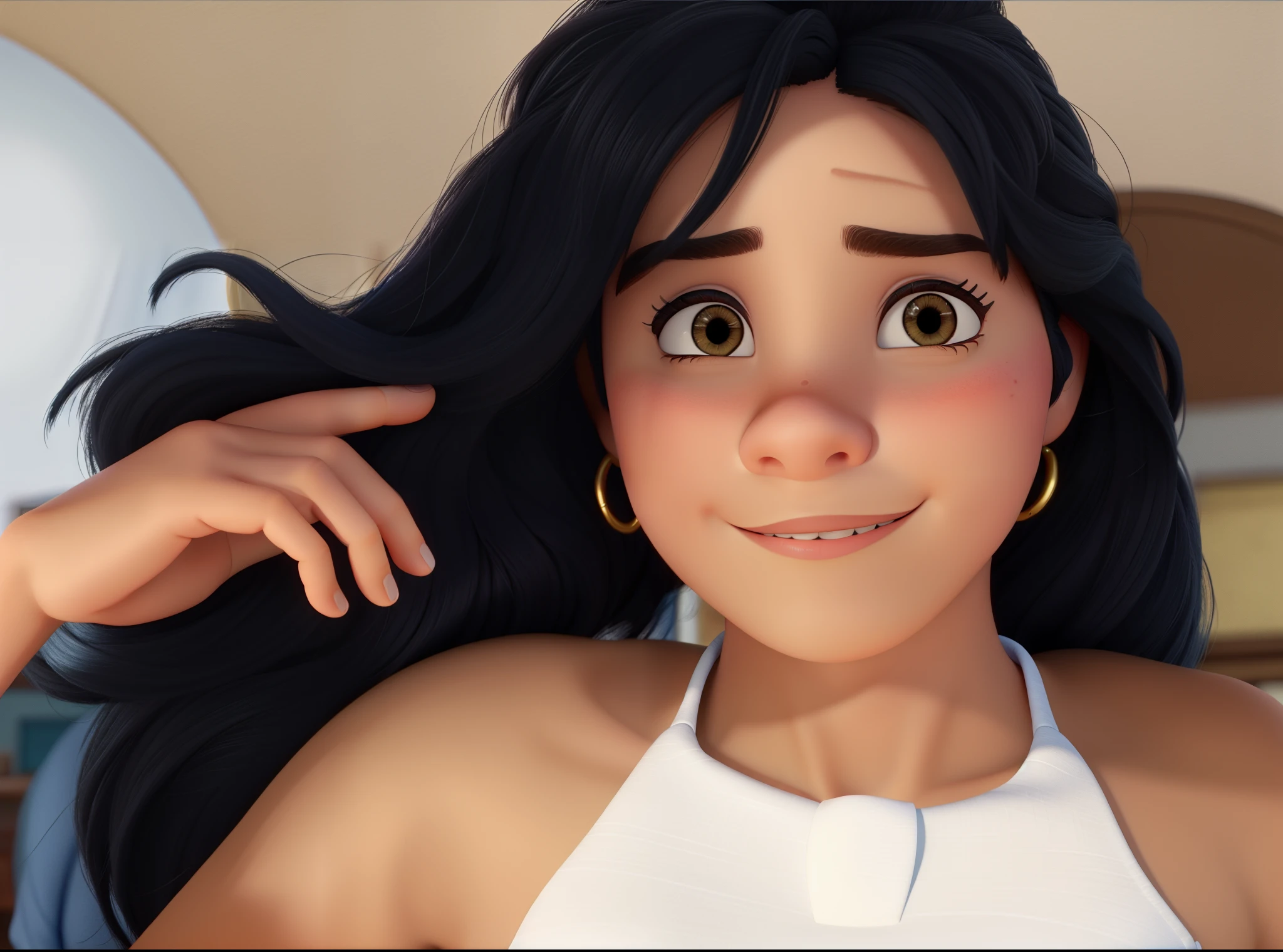 Uma menina estilo disney pixar alta qualidade, melhor qualidade