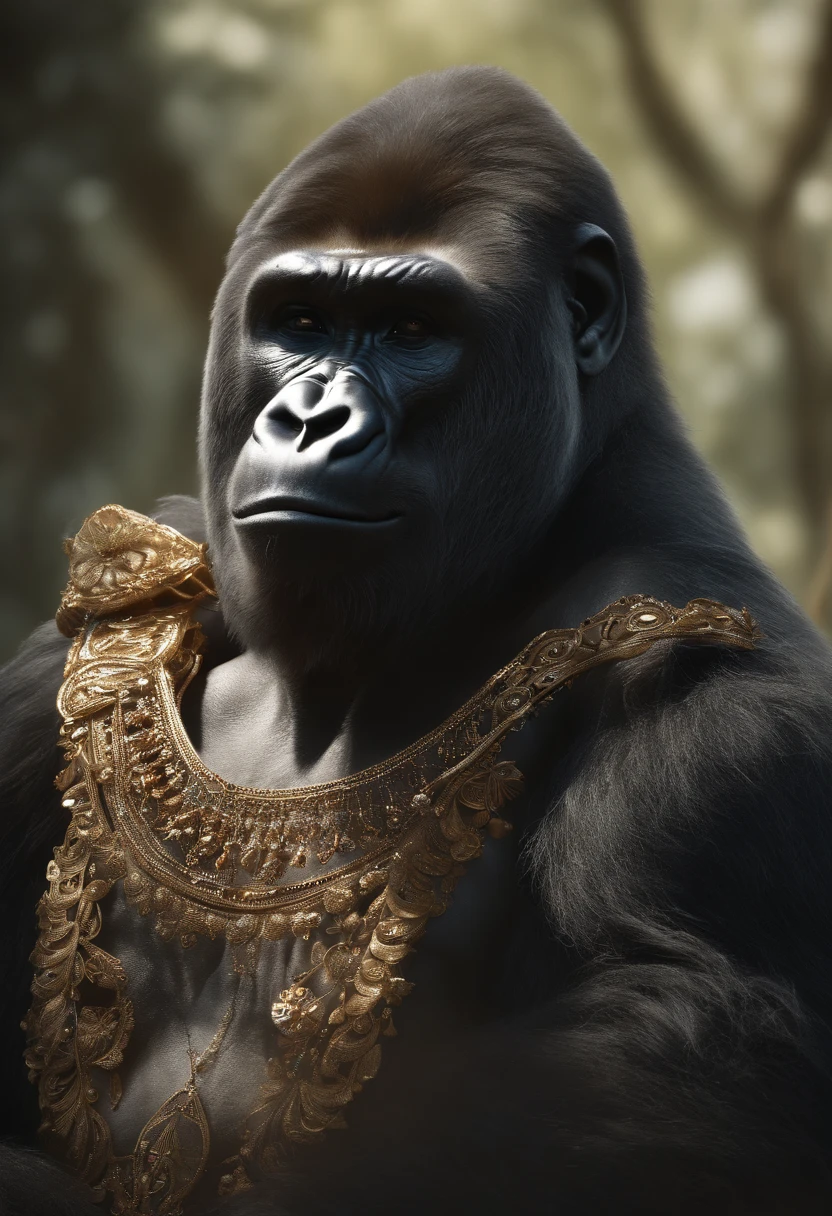 {{{masterpiece}}}, {extremely delicate and beautiful}, (solo:1.5), (best quality:1.2), (ultra high res, photorealistic, raw photo:1.4), 8k, Cinematic Lighting, beautiful lighting, professional lighting, physically-based rendering, photon mapping, radiosity, detailed and intricate, detail face, 1 boy,ding zhen, high quality, HDRa gorilla and an elephant