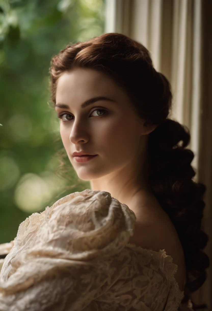 A photo of Bella curled up on the windowsill, soaking up the sunshine with 'Pride and Prejudice' in her hands.,Twilight Saga,Bella is a girl with a heart shaped face. She has pale skin and chocolate brown eyes. Her hair is the same colour as mahogany. , female
