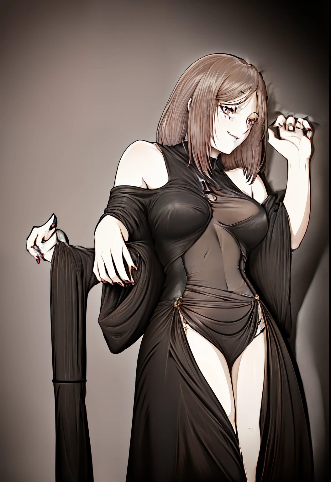 ((best quality)), ((highly detailed)), masterpiece, absurdres, (detailed eyes, deep eyes), (1girl), (standing), exhibitionism, public indecency, flashing, naked coat, trench coat collarbone, checker board bra, navel, bottomless, pussy, pussy juice, rope, shibari, BDSM, thighighs, garter belt, smiling, ((blush, embarrassed)), in a crowd, many others, (inside, at a hospital room)