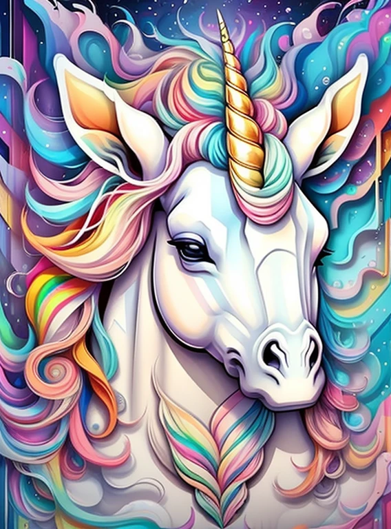 (cute baby unicorn),(melhor pose),(best angle), (better expression), Eduardo Kobra acolchoamento ,multidimensional geometric wall PORTRAIT, arte, Chibi,
Yang08k, lindo, Colouring,
Primary works, qualidade superior, melhor qualidade, Arte Oficial, Beautiful and Aesthetic, pelos coloridos,