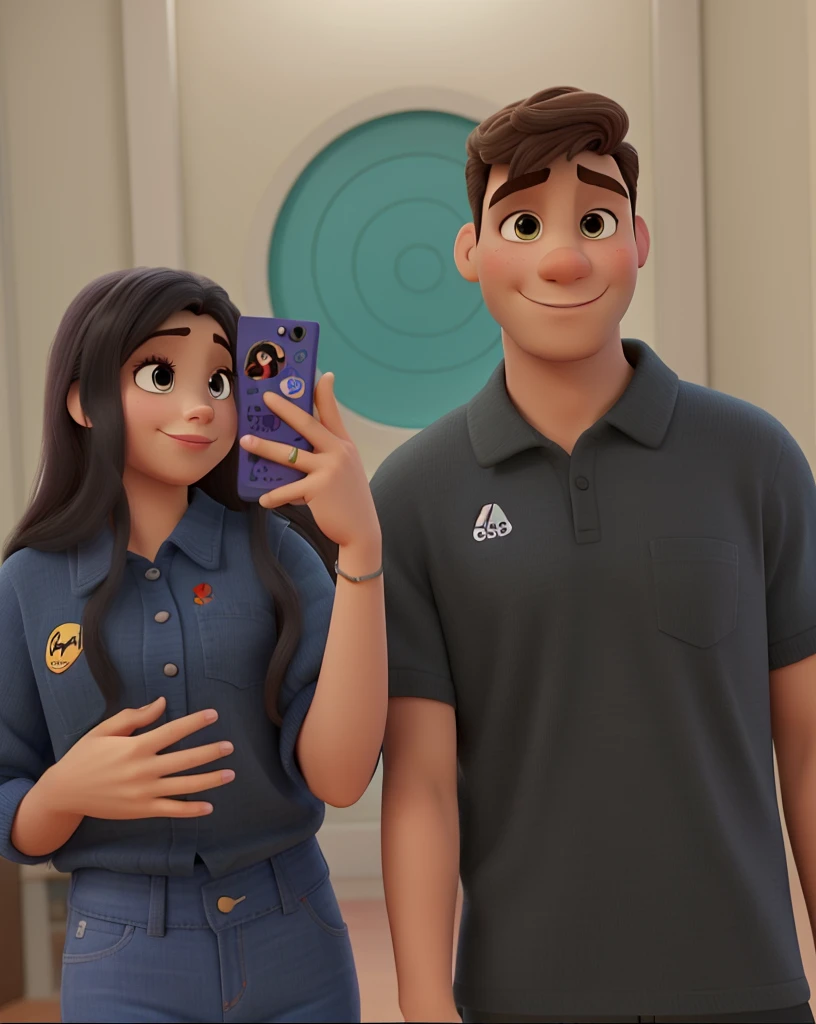 Casal estilo Disney pixar, alta qualidade, melhor qualidade