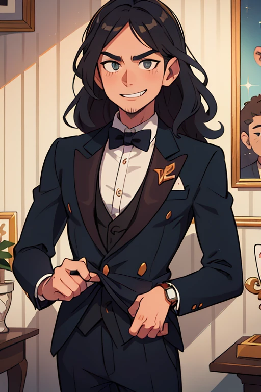 highres),portrait,beautiful,detailed,man with money,confident pose,
elegant suit,expensive watch,smiling face,gentleman's demeanor,wavy hair,stubble,sparkling eyes,shining teeth,sharp jawline,wealth and success,vivid color palette,luxury lifestyle,impressive background,soft indirect lighting,subtle shadow and highlights,perfect composition