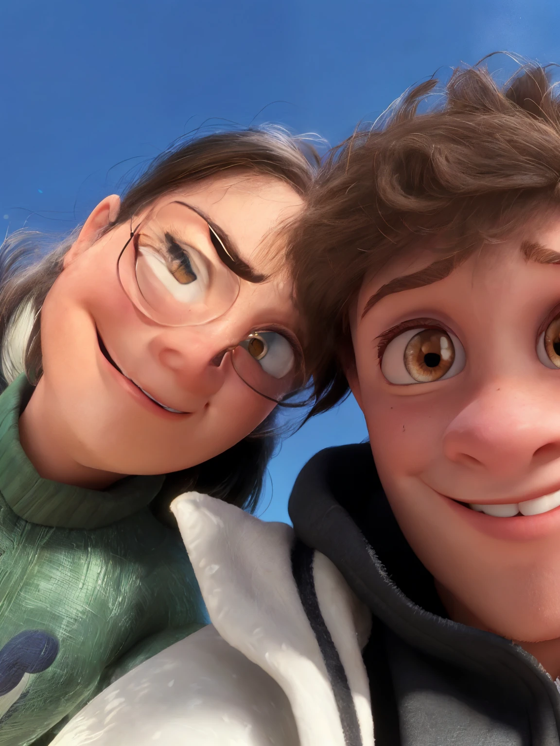 A Disney pixar cartoon style
