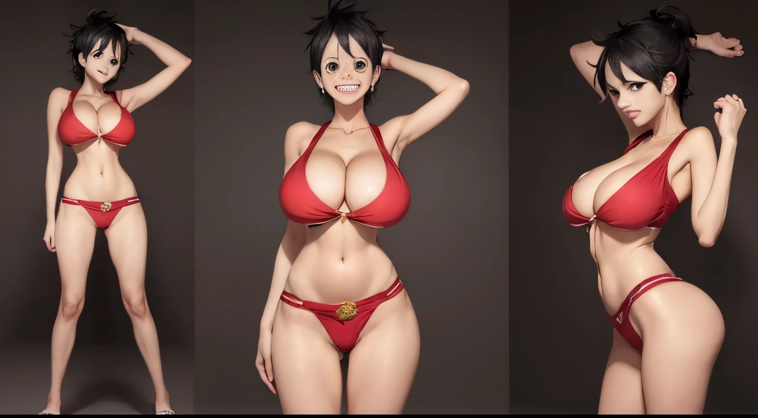 (((monkey d luffy female version)))(((from one piece)))(((enormes tetas)))((luffy female))(((un primer plano de una mujer)))(((one girl)))8k,(((cuerpo completo lleva ropa)))(((Amazing tits)))caliente, hermosa,((Hornie)), (((una chica))) 8k, hiperrealista todo como un motor irreal trazado de rayos render ((estilo humano hiperealista)),(((Empty dark background))). hiperrealista todo como un motor irreal trazado de rayos render estilo humano realista ,(((Empty dark background)))., Suavemente iluminado, Intimo exquisito detalle, foco nítido, intrincadamente detallado, rewarded photography, small-catchlight, bajo contraste, alta nitidez, facial-symmetry, profundidad de campo, cinematic background, Renderizado del motor irreal, Imagen central, dream-like, Suavemente iluminado, intimo, imagen de cuerpo completo ,cuerpo completo,((tetona)),((piernas torneadas)) ((perfect ass ecchi))