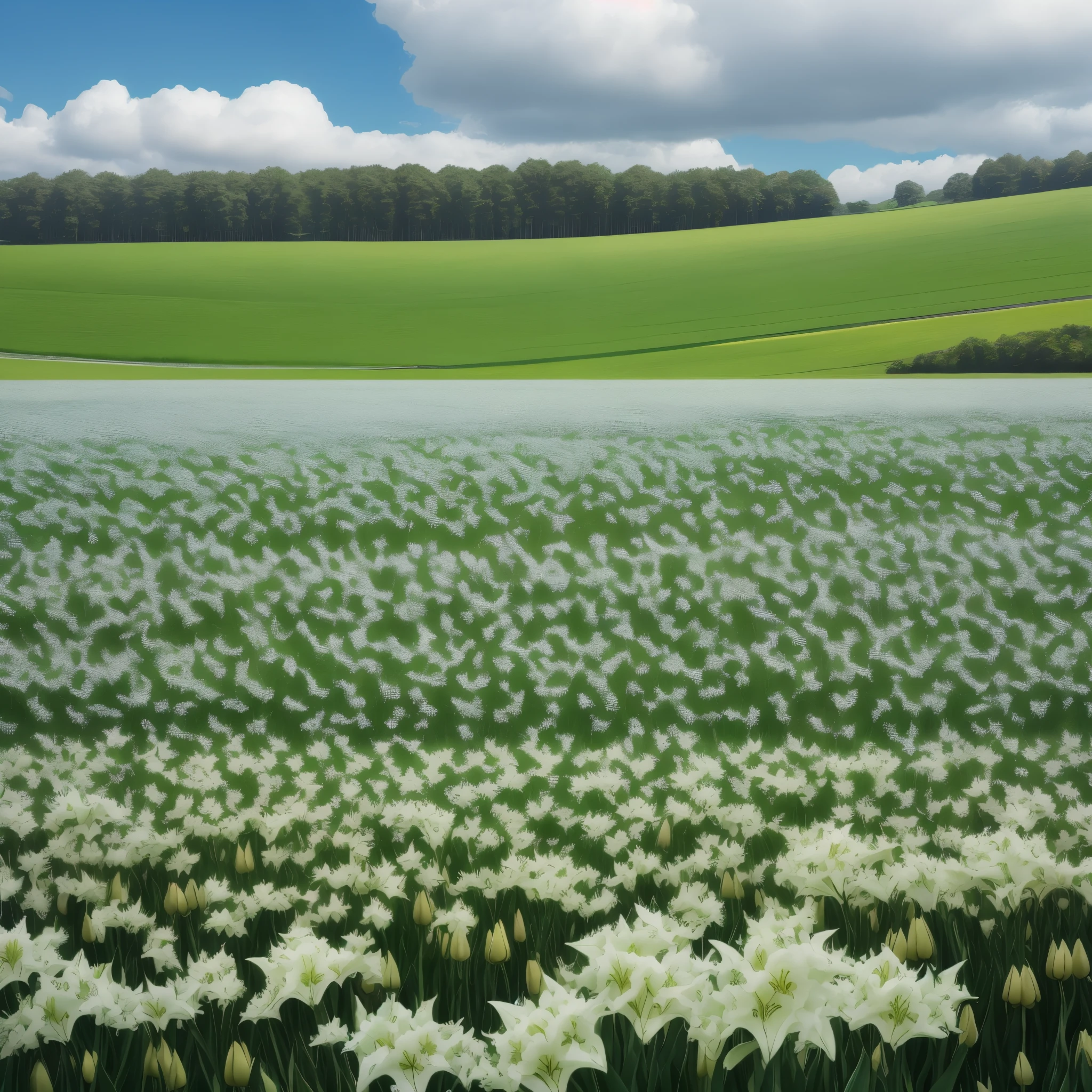 field of lilys