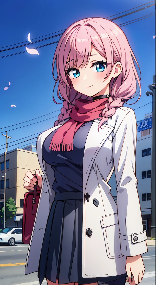 (Absurd realistic structure details),(High resolution complex and detailed text quality),(High-resolution microstructure、High Poly 3D Rendering Correction),Methods of geometry,Careful explanatory anatomy,
BREAK,
1 beautiful girl, ( girl),Solo,(Cute:1.5),(Chibi:0.6),(kawaii:1.5),(Lori:0.5),BREAK,(17 years oldautiful girl,Very detailed,colourfull,highest details,Clear skin,Beautiful skin,Shy,Very detailed,colourfull,highest details,BREAK,Clear skin,Beautiful skin,Shy skin,BREAK,{Heterochromia,blue eyess,verd s eyes,PUPILS SPARKLING:1.5},star eye silhouette,BREAK,(Pink hair, Medium length:1.4),(Twin braids,A little curly hair,Princess Cut, crossed bangs:1.3),(Big breasts,Beautiful breasts,Large breasts:1.5),(long eyelashes, Double eyelids:1.2),Solo,gleaming skin, Clear skin, Beautiful skin,(best quality face),(Top quality glowing eyes), (The best smile,Doya face:1.45), BREAK (Pink Theme:1.4), (Vivid colors:1.3), ( Winter clothes,Long sleeves) (Skirt, Black skirt, Pleated skirt ), Miniskirt, ( coat ),School bag,Handbag,Shoulder bag,Effect of giving shine to hair, Soft smile, (Closed eyes:0.7), White coat,Looking at Viewer, Sparkle effect, random colored petals, Many petals, Fluttering petals, prismatic effects,
BREAK,(day), Standing,a closed mouth,(architecture, building, Choker, city, Cityscape, Outdoors, building, city,lamp post, Power lines, scarf, skyporn, Snow, Solo, utility pole, Winters:1.55), Waterfall,depth of fields,
BREAK,wakame,wakame,wakame,(Cowboy Shot:1.4),
BREAK,(Blurry background:1.3),(absurderes, hight resolution, Super Detail Art),cel shading,Clear Color, Lonely optical effect, Beautiful pictures, Bright glow, mystic atmosphere,(Close-up of girl:1.1), Mystical light particle effect,manga influence, clean line drawings,