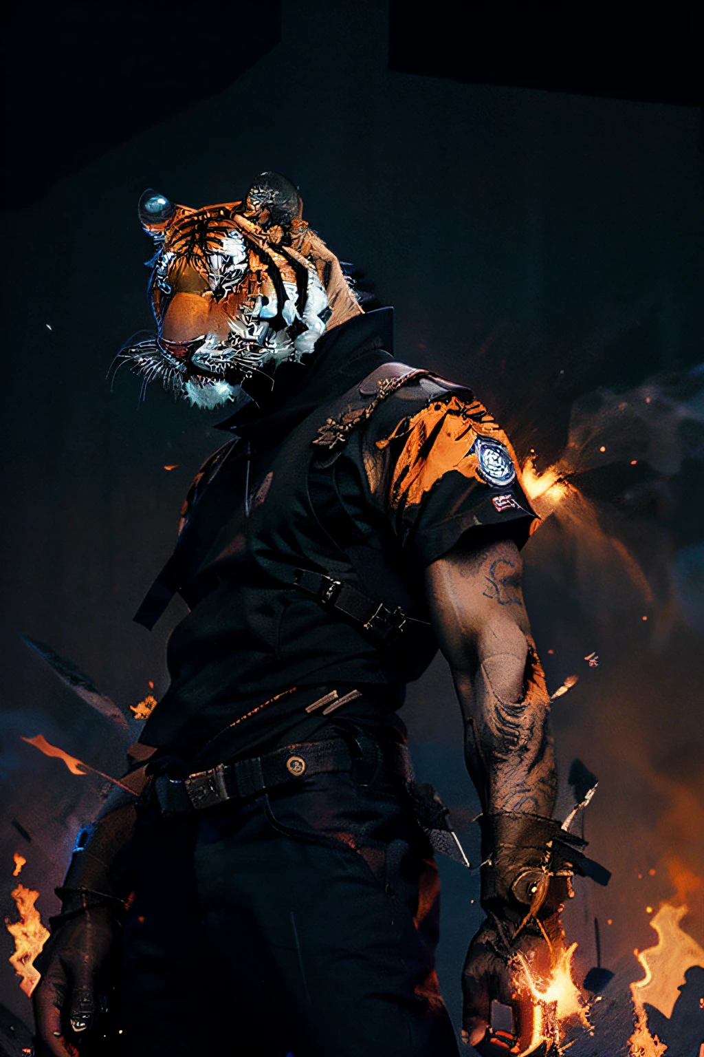 Justice wind,Equipped with M60 machine gun,Mechanical Tiger