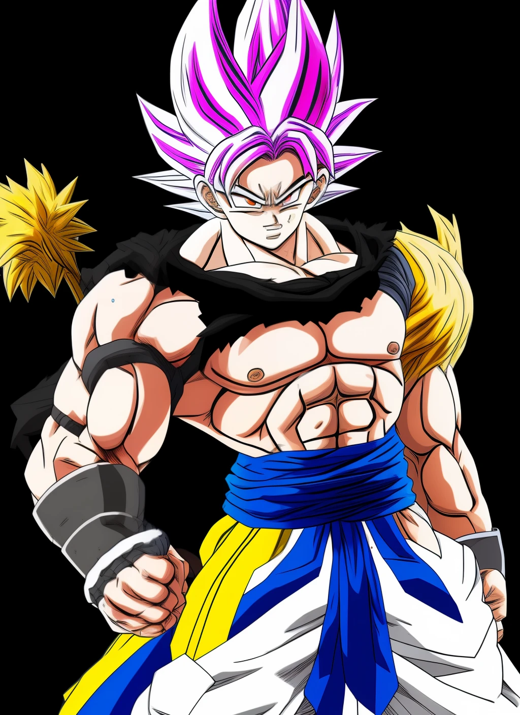 Goku black with a naked body