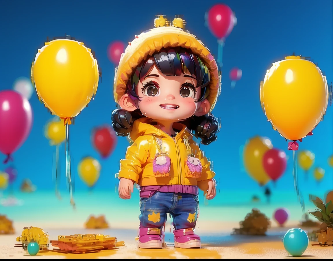 3 tane kız var ,soldaki beyaz pantolon , beyaz crop ortadaki kız, esmer uzun siyah saçlı ,siyah elbiseli ,elinde telefonda fotoğraf çekiyor ,Bir elinde kırmızı kalpli balloon, arkasında onun sağ omuzunda kafasına dayamış kız var