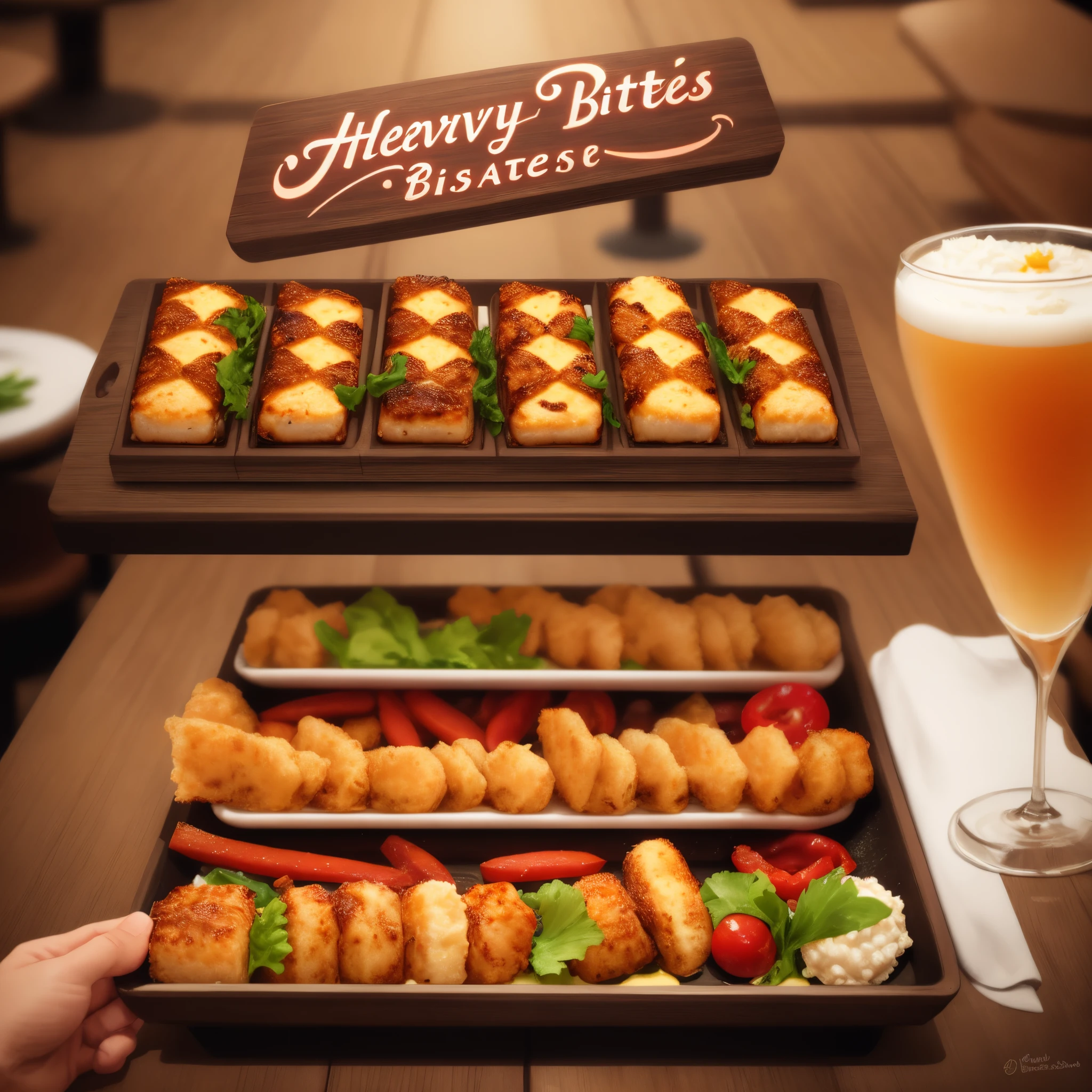make a restaurant logo called Heavenly bites
