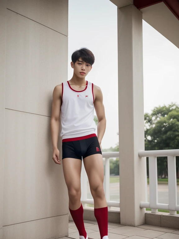 16 years old teenagers , very young , light-skin , wearing an dark red sexy underwear, tmasterpiece,k hd,the feet,Transparent sports vest,semi transparent,black long socks,The barefoot , red colour , handsome and cute , extreme cute boy , white skin , dark red underwear boxers shorts , extremely tall and cute boy ,oppa model , handsome model , full body , dark red boxers underwears short shorts , black socks , white light-skin , Chinese model , young boy , white skin , handsome and extremely cute , red boxers underwear shorts , long black socks , handsome model , at the park , jogging , model oppa , long legs , jogging , running , high knee black socks ,black long socks , stand up , extremely tall , extremely high , red underwears , red sports underwear , long black socks , clean and white legs , Chinese model , extremely long legs , looking at the camera , clean and white thigh , heavy bulge , ??? face , baby face , wearing jacket , red underwears boxers , light and white skin , Chinese model